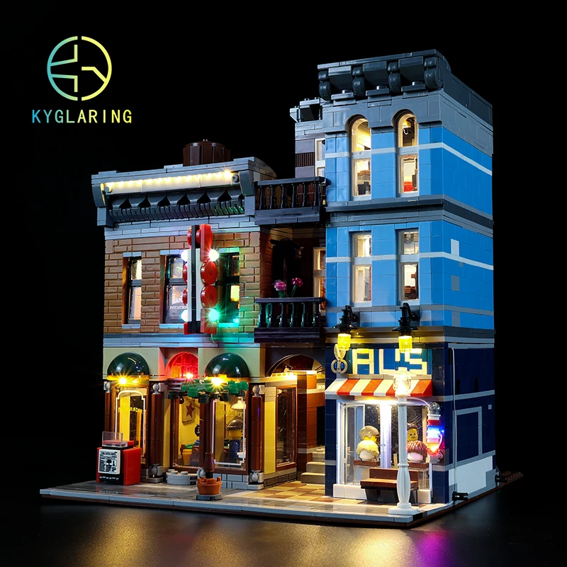 Kyglaring Led Lighting Set DIY Toys For Creator 10246 Detective\'s Office Blocks Building