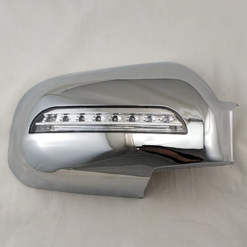 Car Door Mirror Covers with LED for Hyundai Tucson 2006-2009 ABS Chrome