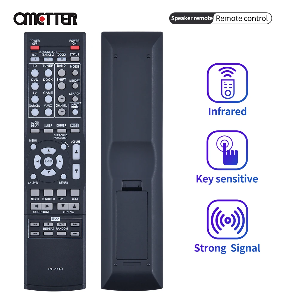 ใหม่ RC-1149สำหรับ Denon รีโมทคอนโทรล AV Receiver AVR-390 AVR-391 AVR-1311 AVR-1312