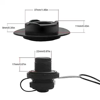 Odolná plastová bezpečnostní tryska vzduchového ventilu pro nafukovací matraci, matraci, kajak, raft, nafukovací matraci, náhradní vzduchový ventil 8 nejlepší prodej ventil nafukovací matrace - №3