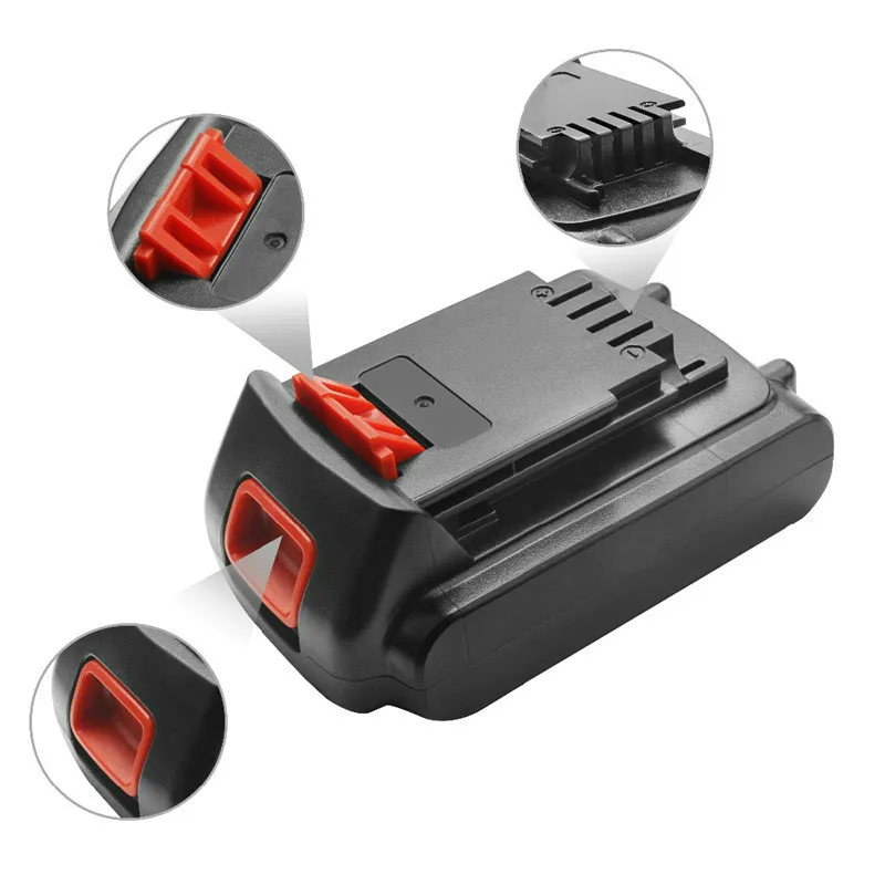 Z ładowarka 3000mAh LBXR20 baterii 20V dla dotyczące swojej Black & Decker Max LB20 LBX20 LST220 LBXR2020-OPE LBXR20B-2 LB2X4020 narzędzie