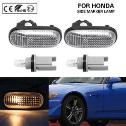 2Pcs Clear OEM Side Marker Light Turn Signal Light For Honda S2000 Accord 1985-2010 Civic 1985-2011 Prelude CRX 1988-1991 Fit