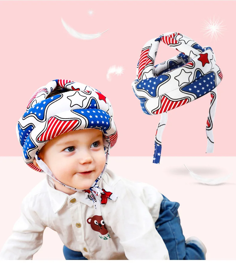 

Baby Toddler Safety HelmetBaby Hat Helmet Toddler Hat Soft and Comfortable Harness Hat Baby Protective Gaming Helmet