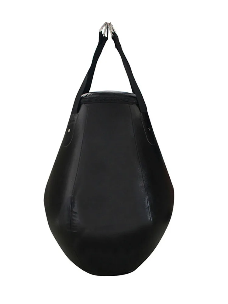 Heavy Duty Punching Bag for Adult Pear Shape Sandbag Indoor Garden PU Leather Boxing Bag for Trainning Kickboxing Muay Thai