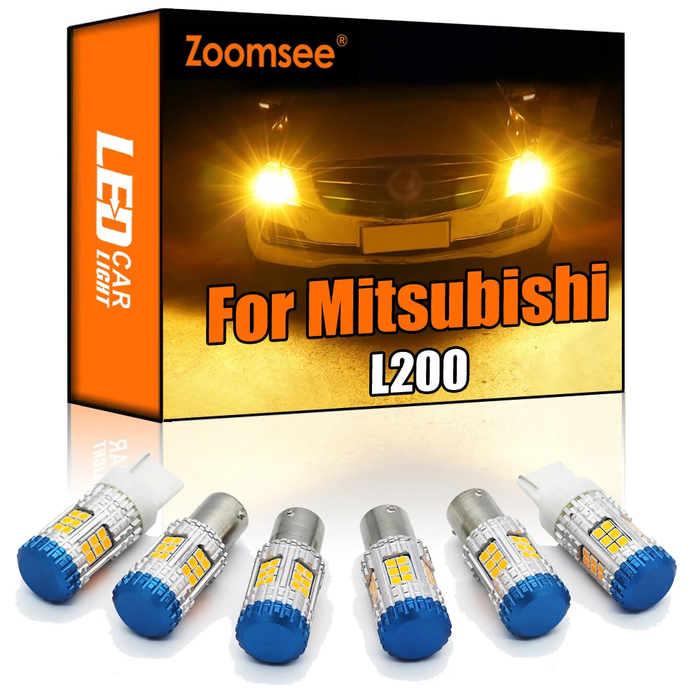 Zoomsee Canbus For Mitsubishi L200 Platform Chassis Triton MQ 2014-2020 No Hyper Flash Error Vehicle LED Turn Signal Light Bulb