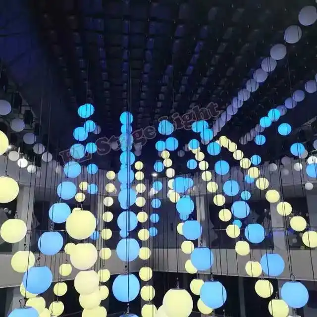 Skyart-sistema de iluminação de cristal cinético, guincho com luz de led, desenho de discoteca, elevação de cibe, voo cinético