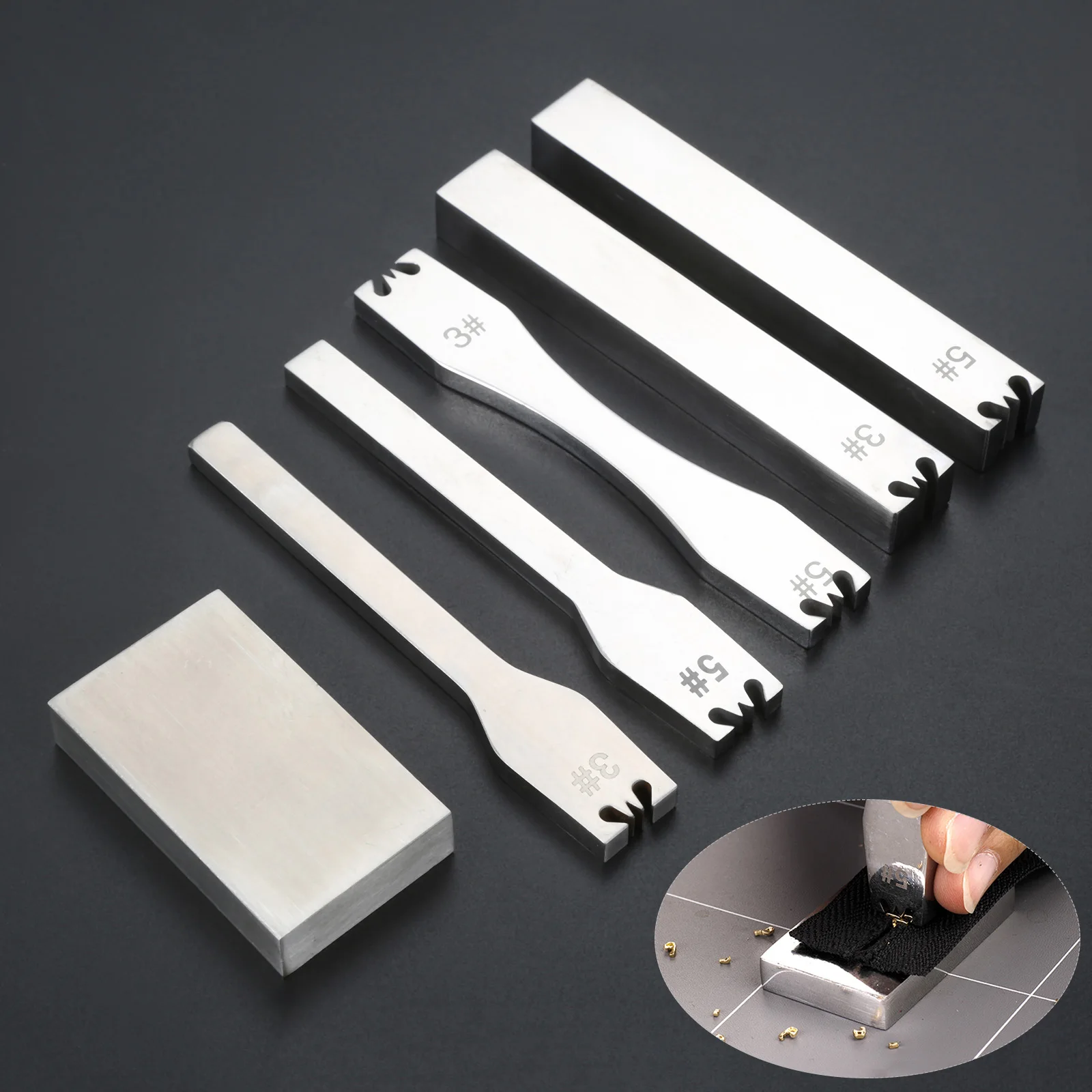 1Pc Rits Tanden Verwijder Tool 3 #5 # Thicken Rvs Code Laden Zip Tang Raken Boord Lederen craft Diy Kleding Tas