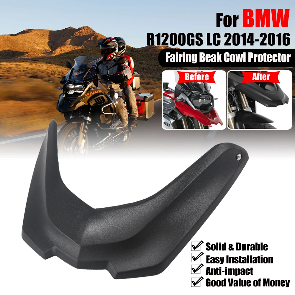 For BMW R1200GS R 1200 GS R1200 LC 2013 2014 2015 2016 Motorcycle Front Fender Beak Nose Fairing Beak Cowl Extension Wheel Cover