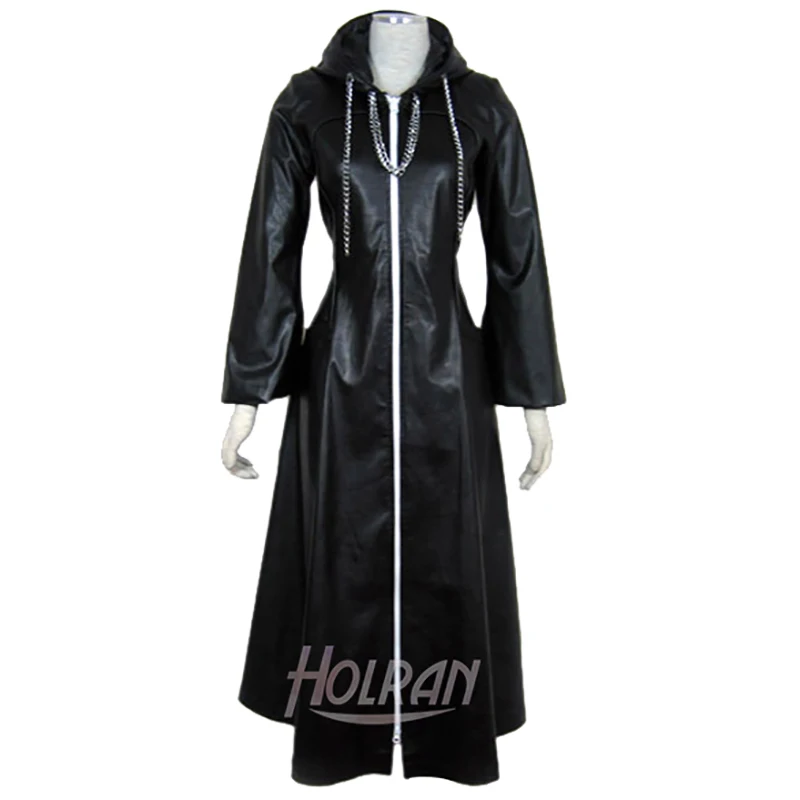 

HOLRAN Unisex Hearts Roxas Cosplay Sora Leather Long Jacket Coat Cloak Cape Halloween Costume