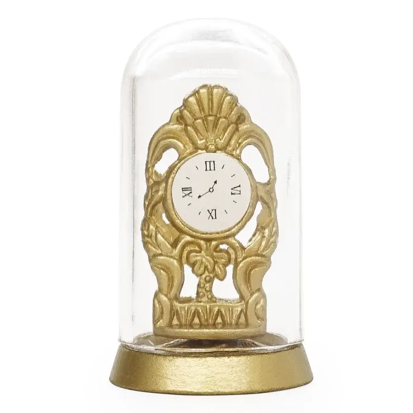 

Odoria 1:12 Miniature Antique Clock Old-Fashion Metal Model Room Bedroom Home Dollhouse Accessories Doll House Decor