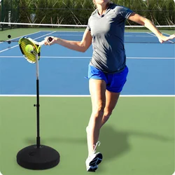 Herramienta de entrenamiento de tenis, máquina profesional de práctica de Topspin al aire libre, equipo portátil de entrenamiento de pelota para principiantes, accesorios de tenis