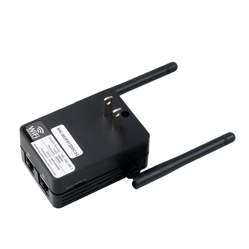 미니 N300 300Mbps WiFi 중계기 라우터 액세스 포인트 WiFi 범위 확장기 (외부 안테나 2 개 포함) WPS 보호 지원