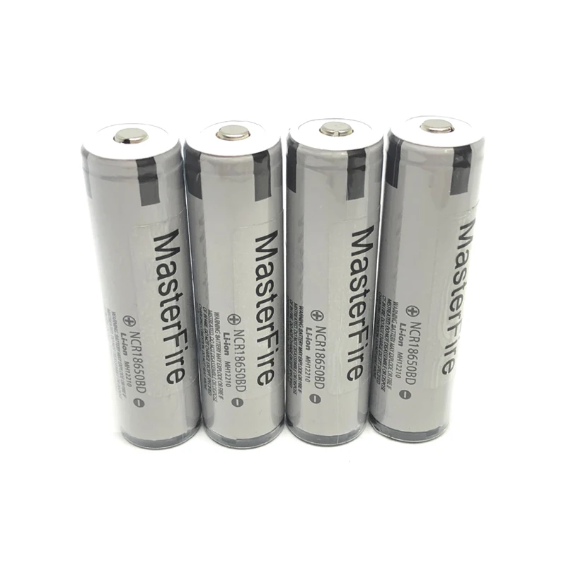 MasterFire 10pcs/lot Genuine Protected 18650 NCR18650BD 3.7V 3200mAh 10A discharge battery e-cigerettes lithium batteries cell