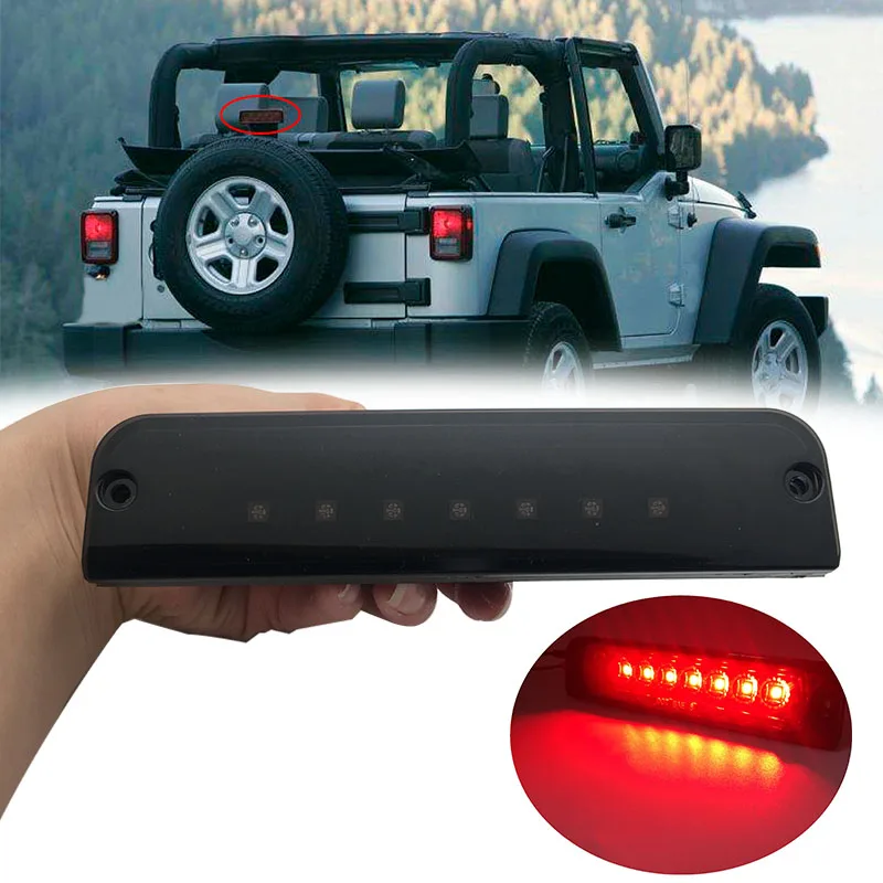 

High Level Mount Additional Rear Brake Light High Stop Roof Cargo LED 3rd Third Brake Tail Light For Jeep wrangler TJ 1997-2006