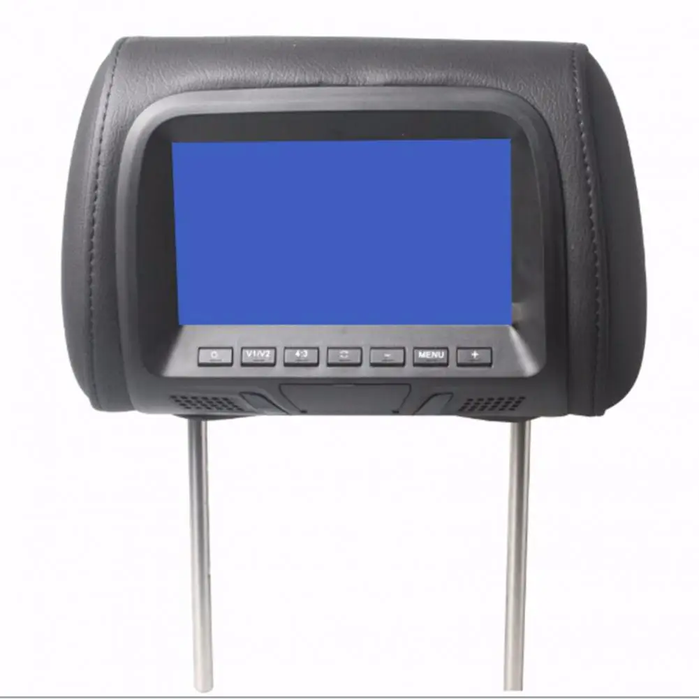 Headrest Monitor Leather Rear Seat Entertainment 7 Inch High Resolution Practical Car Multimedia Player