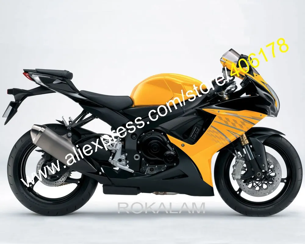 

For Suzuki GSXR600 GSXR750 K11 GSX-R600 750 Cowl 2011 2012 2015 2016 2019 Yellow Black ABS Fairings Kit (Injection Molding)