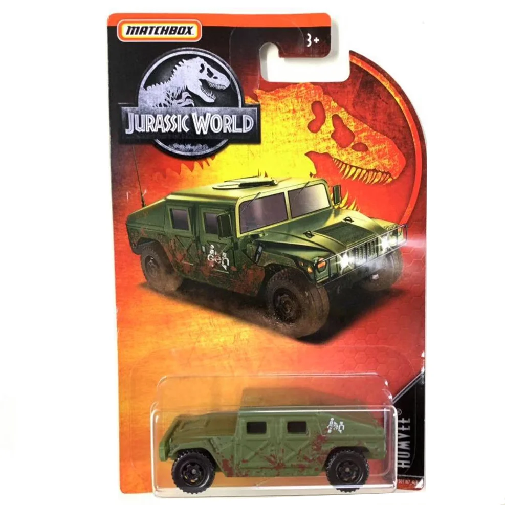 Matchbox Auto 1:64 Jurassic World Film Jeep Wrangler G63 Amg Humvee Ingen Explorer Metalen Diecast Model