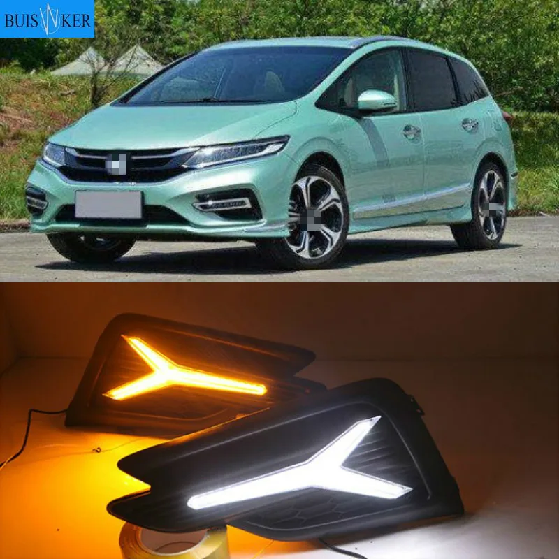 

For Honda Jade 2017-2020 LED Daytime Running Light Fog Light Assembly White Color