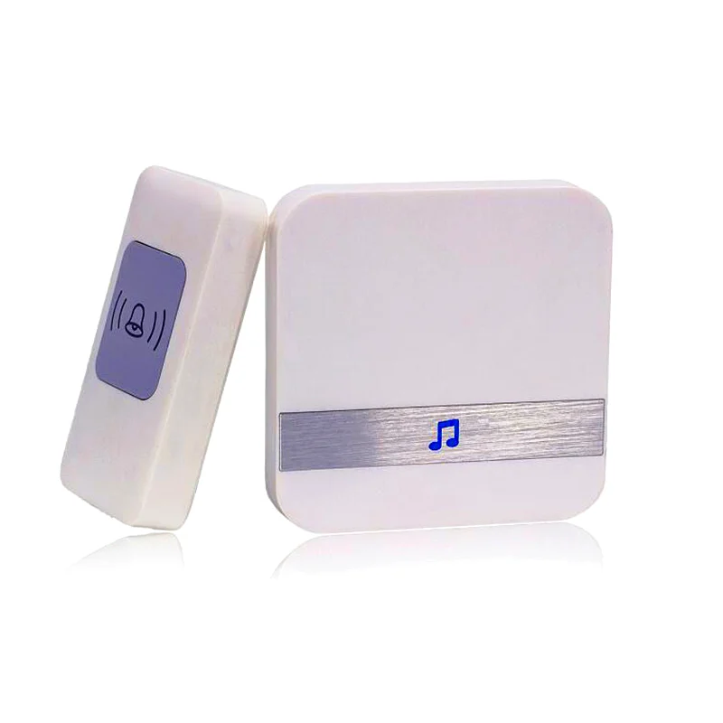 

Home Security Welcome Wireless Wifi Ring Doorbell Smart Chimes Doorbell Alarm LED Light 53 Songs With Waterproof Touch Button