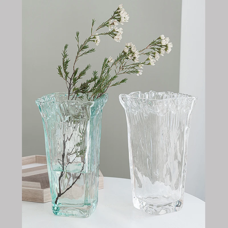 

Vase Handmade Flower Pot Transparent Glass Vases European Style Vase For Living Room Decoration 인테리어 장식품 decoración hogar