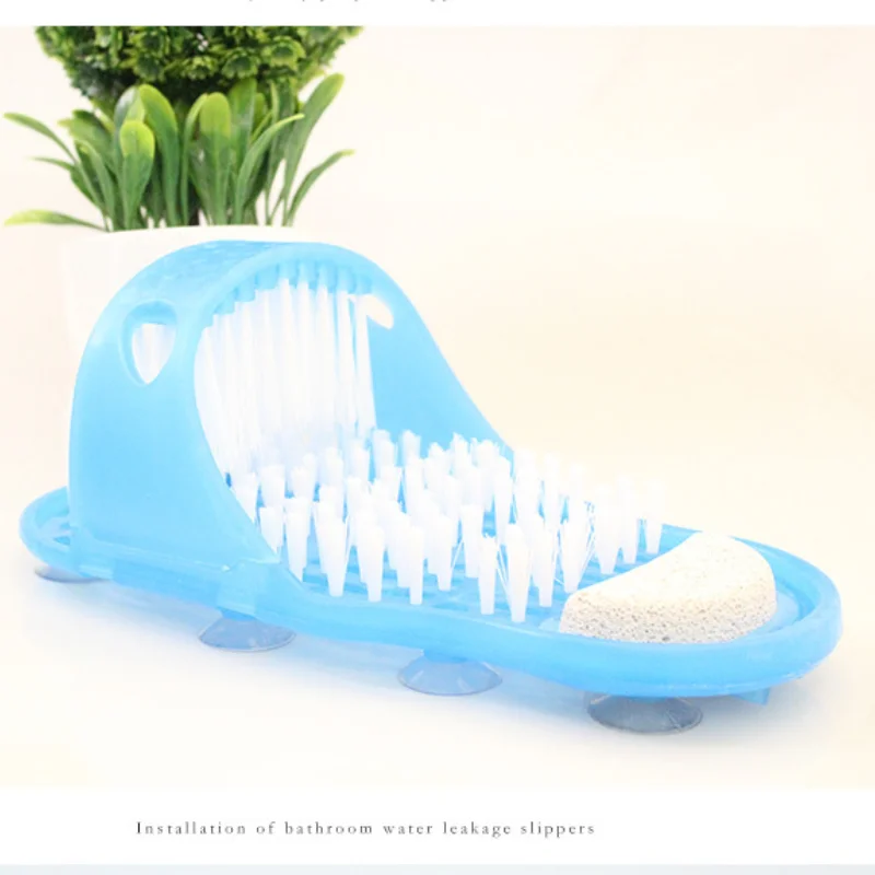 Shower Foot Scrubber Massager Cleaner Spa Exfoliating Washer Wash Slipper Tools Bathroom Bath Foot Brushes Remove Dead Skin 1PC