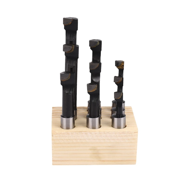 9Pcs durevoli barre di alesatura con gambo in lega dura Set di barre in metallo duro 12Mm per testa noiosa da 2 pollici 50Mm per fresatura del tornio