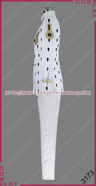 Bruno Bucciarati Cosplay Costume White Suits Uniform Zentai Full Set Cosplay Costume S002