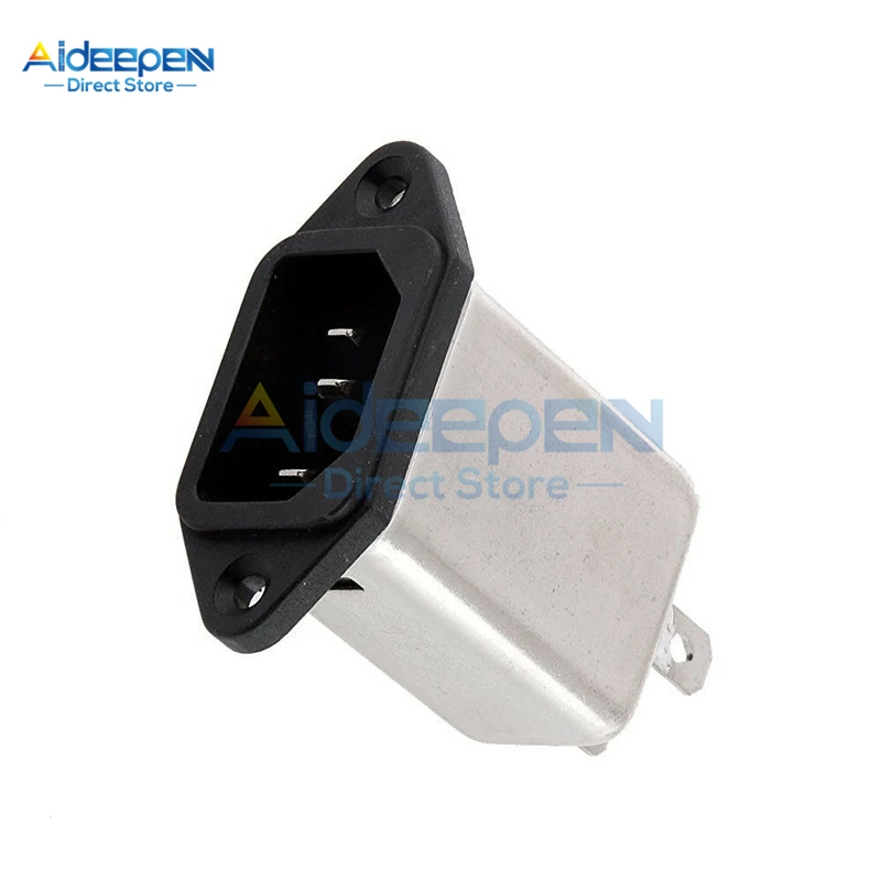 IEC مدخل وحدة AC مقبس الطاقة مع الصمامات EMI تصفية 10A AC 250V CW1D-10A-T القامع الطاقة خط الضوضاء تصفية المقبس