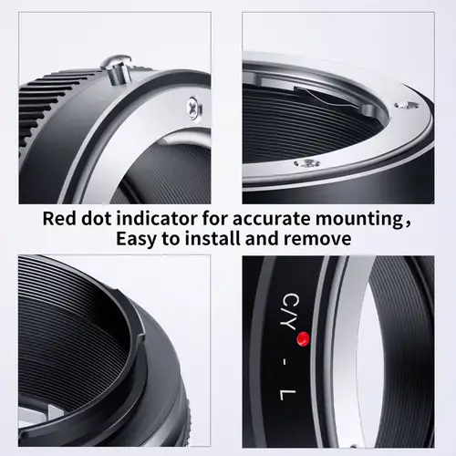 K&F CONCEPT C/Y-L C/Y CY Lens to L Mount Adapter Ring for Contax Yasika C/Y CY lens to Sigma Leica Panasonic L mount Camera - Image 5