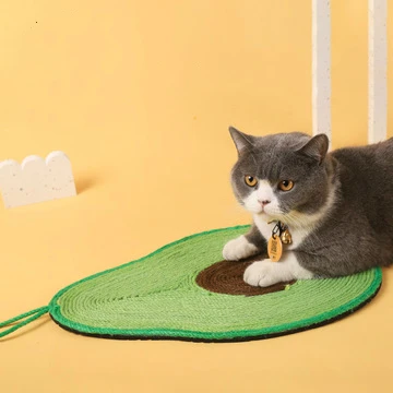 

Sisal Rope Cat Scratching Pad Cat Scratching Board Cat Climbing Frame Avocado Dust-Free Mat Cat Supplies Pet Supplies