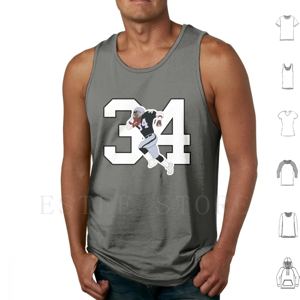 Bo Knows How To Run The Football Shirt And Sticker Tank Tops Vest Cotton Bo Jackson Bo Knows Los Angeles Las Vegas Football