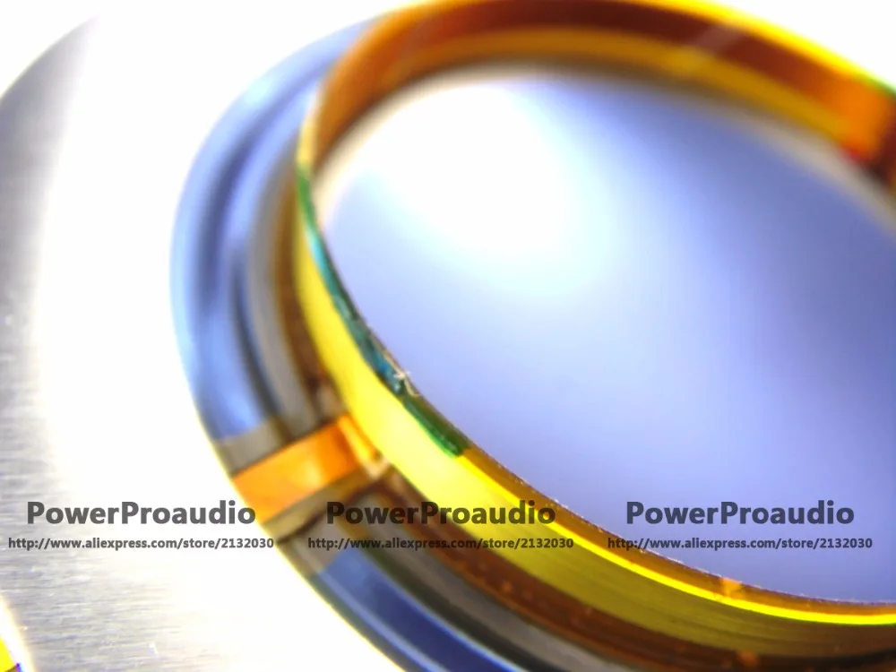 2pcs1 3/8 "34.5Mm Tweeter Speaker Diafragma Ganti Voice Coil ALR Aluminium Kawat Datar 8 Ohm