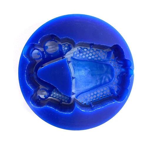 Imagen 2 del producto 1 unid/lote bloque de cera Dental laboratorio CAD CAM disco de cera ambiental 89mm * 71*13/16/20mm bloque de cera tallada azul