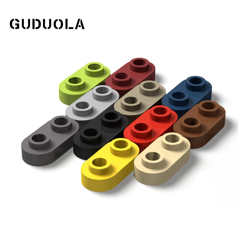 Guduola Special Plate 1x2 with Rounded Ends and Open Studs (35480) MOC Building Block Parts 80pcs/LOT