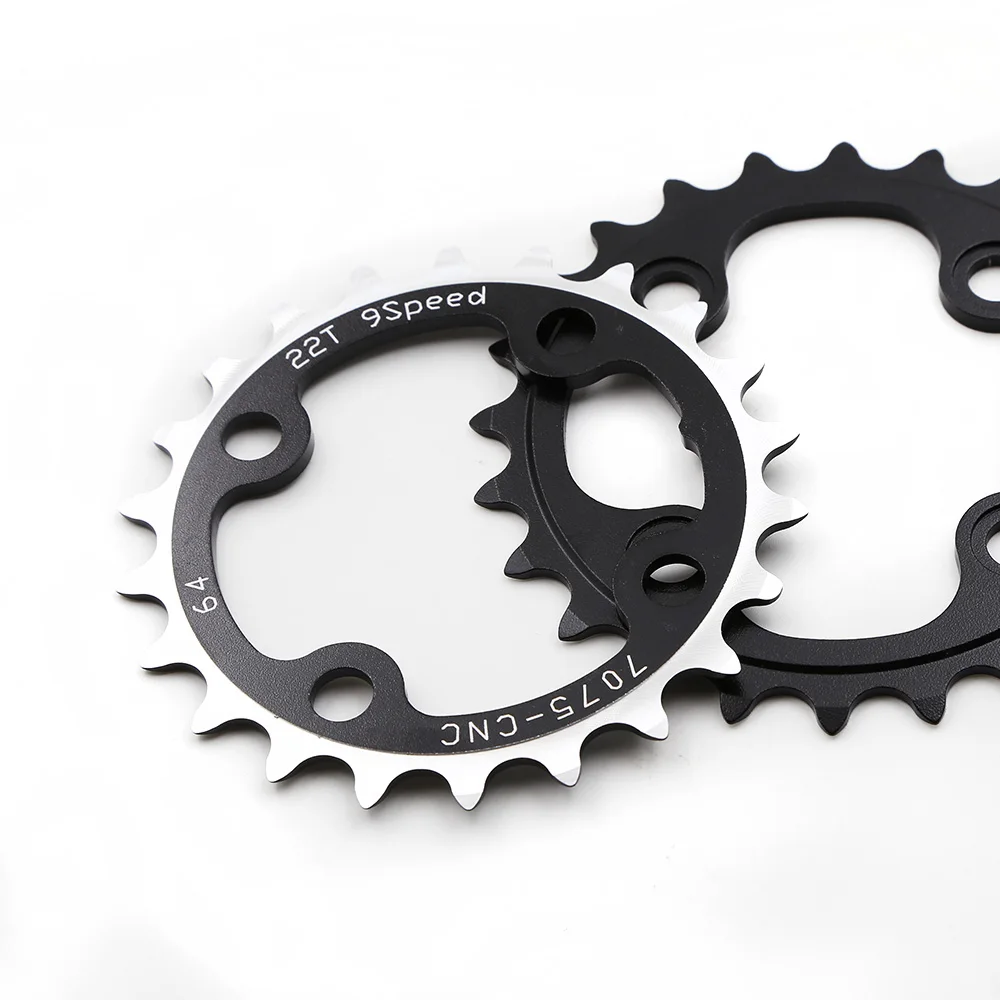 DRIVELINE-Mountain Bike Crankset Chainring, 9Speed, 64BCD, 22T