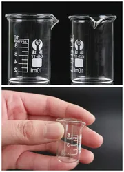 New 5ml,10ml,25ml,50ml,100ml,150ml,200ml,250ml,1000ml Pyrex Glass beaker Borosilicate GG-17 Graduated Beakers