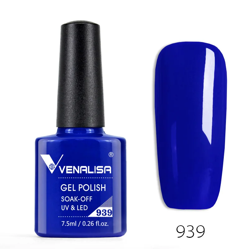 Venalisa Esmalte Gel Esmalte para Unhas, Base Coat, Sem Wipe, Longa Duração, Top Coat, Cor Cobertura Total, Verniz Laca, 7,5 ml