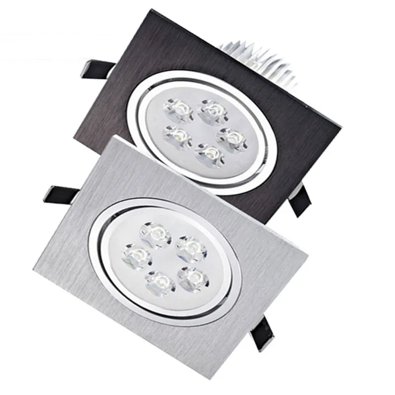 LED 매입형 다운라이트 사각 스포트 조명, 다운 램프, 캐비닛 천장 룸 장식, AC110V, 240V, 3W, 5W, 7W