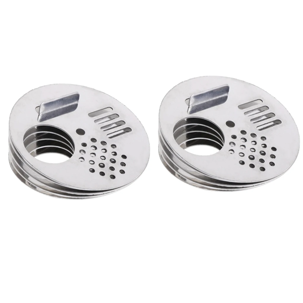 10x Bee Box Door Cage Stainless Steel Hole Beekeeping Nest Equipment Bee Hive Entrance