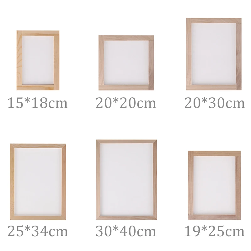 Paper Making Mould  Screen Traditional Diy Craft Wooden Papermaking Screen Frame Kids Children Diy Paper Craft Rectangular Mold