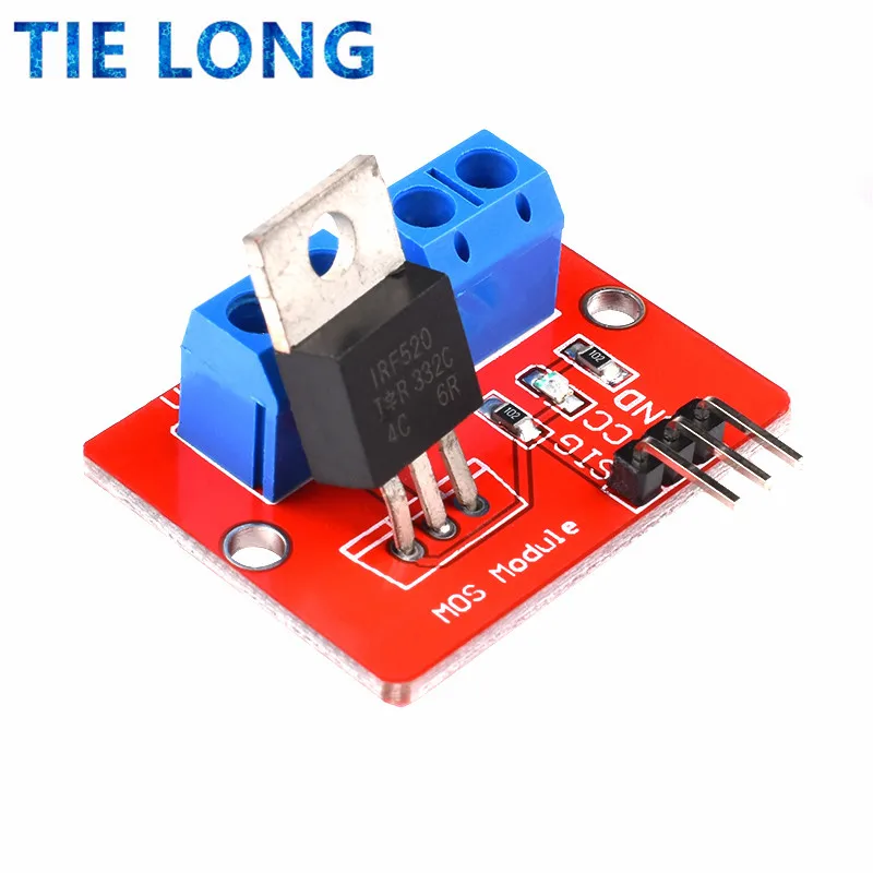 0-24V Top Mosfet Button IRF520 MOS Driver Module For Arduino MCU ARM Raspberry pi