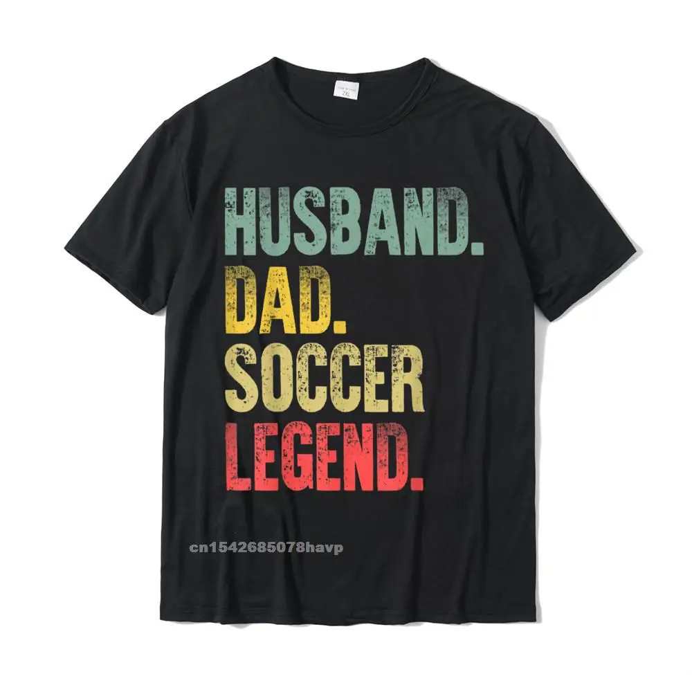 Mens Funny Vintage Shirt Husband Dad Soccer Legend Retro T-Shirt Cotton Tshirts For Men Summer T Shirt Retro Leisure