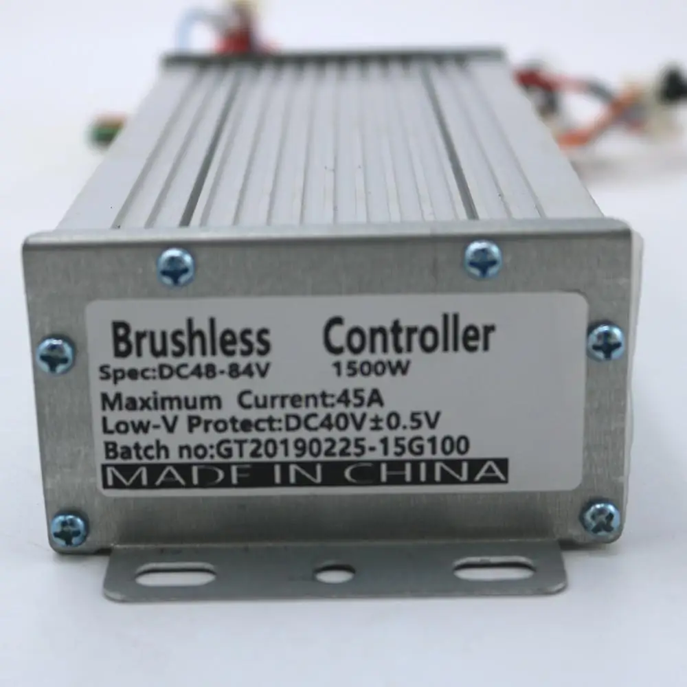 48V-84V 1000W 45Amax BLDC motor controller, E-bike brushless speed controller, compatible for sensor/sensorless motors