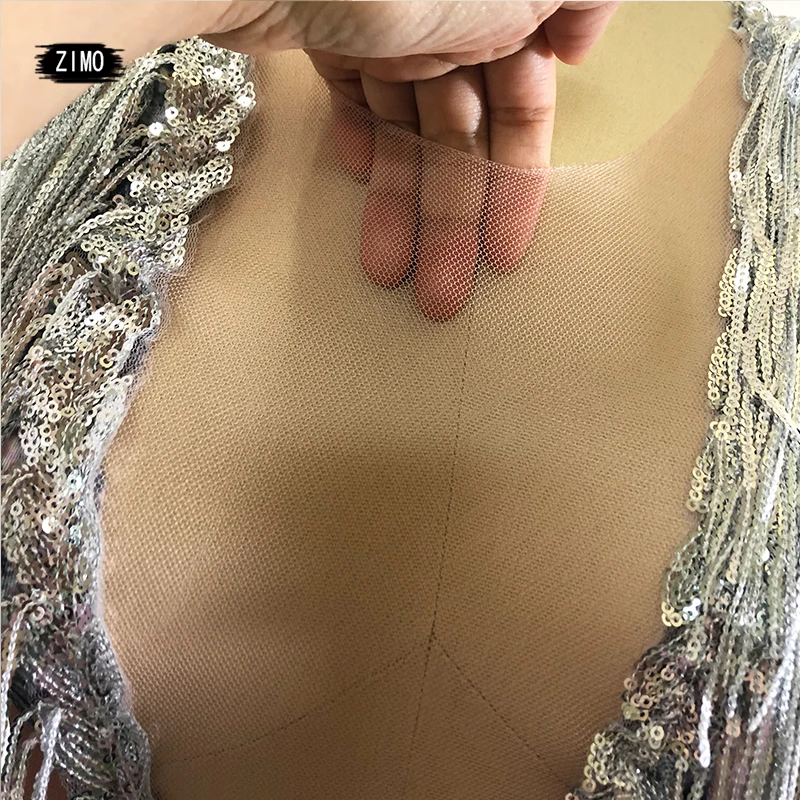 Sparkly sequins Fringe Bodysuit Women sexy Dancer Show Leotard Celebrate Outfit Prom Bar Birthday  party DJ nightclub Costumes