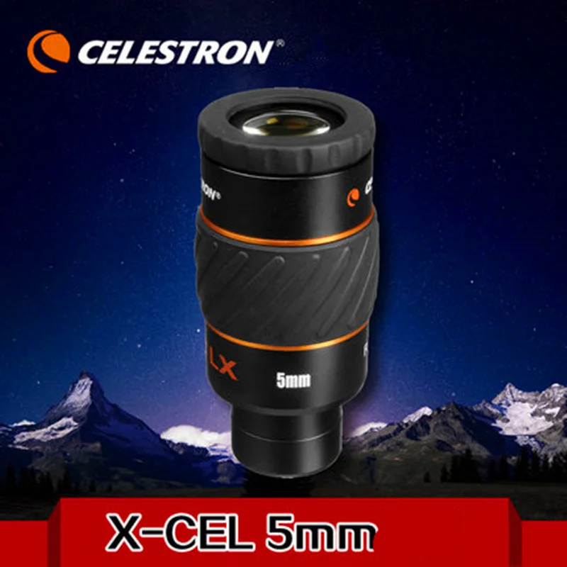 CELESTRON X-CEL LX 5mm Astronomical eyepiece 1.25-Inch 60 degrees, high-definition large field of view, rotating-up goggles