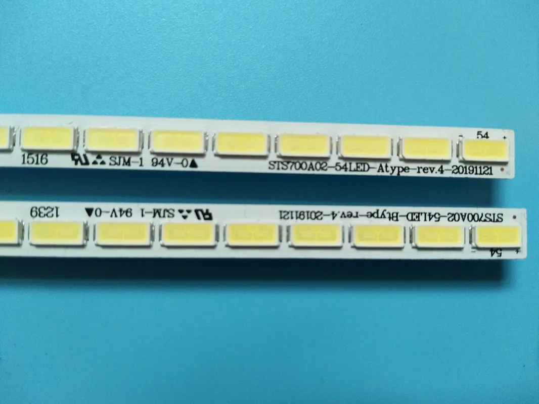 Tiras de retroiluminación LED para lámparas de TV, STS700A02-54LED-AType-Rev.4, barras LED, regla de banda, STS700A02-54LED-BType-Rev.4, LTI700HA02