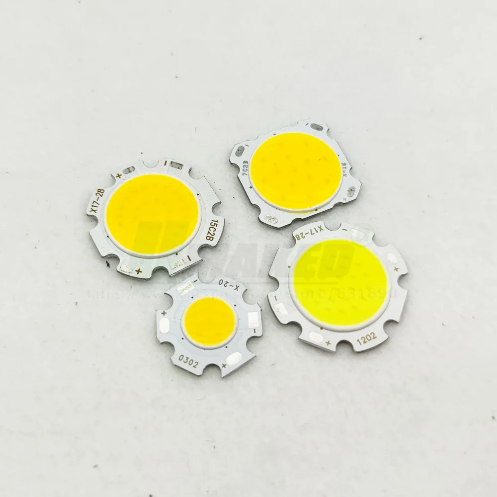 10pc LED COB 3W 5W 7W 12W 15W Ra75 110lm/w Constant Current 300mA 3000k-4000k-6000K 2011 2820 San An\'s Chip Light Bead Sources