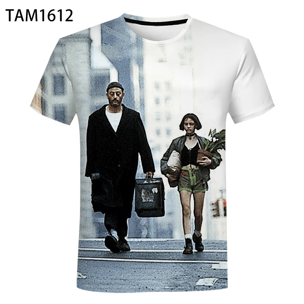 Leon The Professional 3D Printing Men\'s Women\'s Summer Multifunctional T-shirt Children\'s Personality Harajuku Casual Short