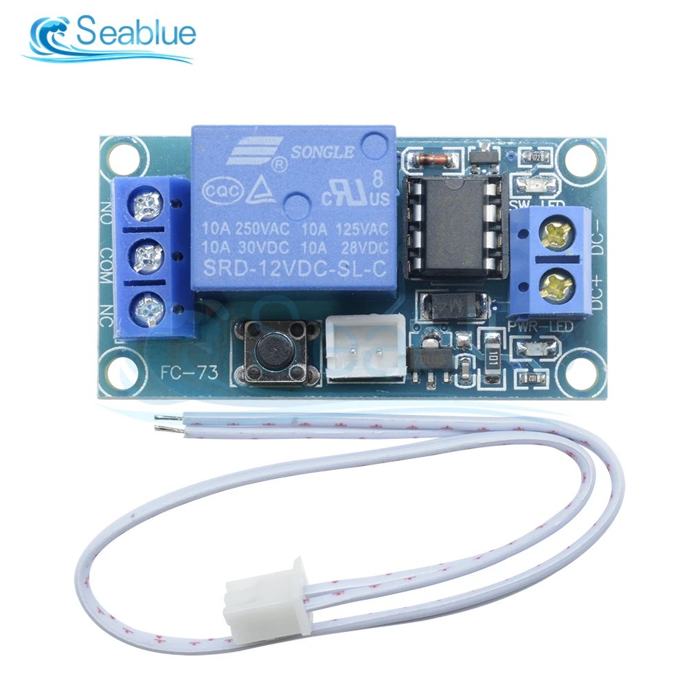 DC 5V 12V 24V 1 Canale Relè A Ritenuta Modulo del Sensore di Tocco Interruttore Bistabile MCU Con Trigger Line per Apparecchi di Illuminazione di