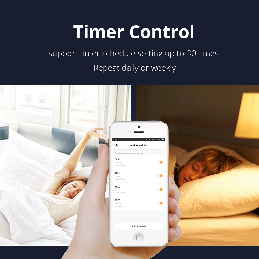 Zemismart Electric Curtain Motor and Track Tuya Smart Life WiFi Control Alexa Google Home Alice Control Wall Mount Ceiling Mount